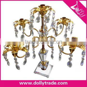 Fashion European Glass Candlestick For Wedding Centerpieces