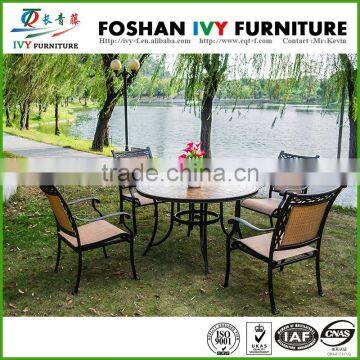 Dining garden chair cast aluminum patio furniture