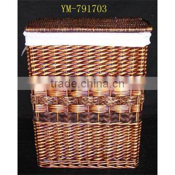 brown and beautiful laundry hamper willow product