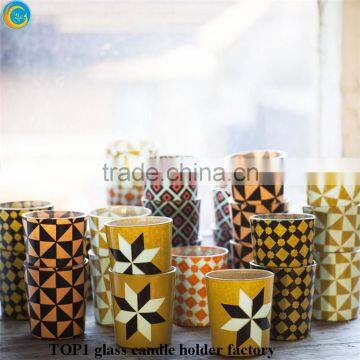 Printed Flower on the Glass Jars Containers for Candles From China Suppliers photo-2