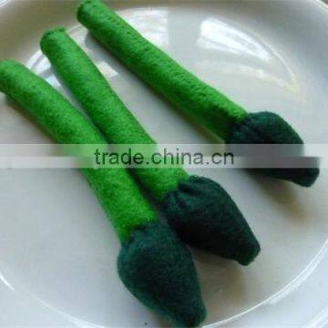 2017 felt Asparagus Felt Food for kids made in China