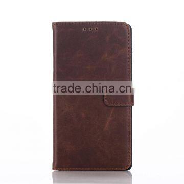 High Quality Crazy-horse PU Card Bumper/pocket Cell Phone Case for Sony photo-2