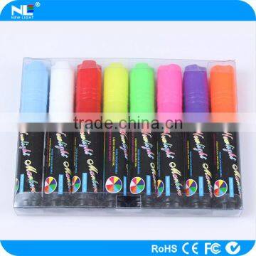 Twin tips fluorescent marker pen / wipe clean marker pen / erasable highlighter pen