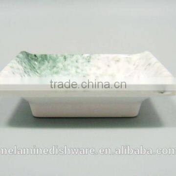 Shallow elegant classical chinese style melamine restaurant hotel used homeware sauce dish