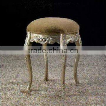 Antique European Style Gold Leaf Stool photo-2