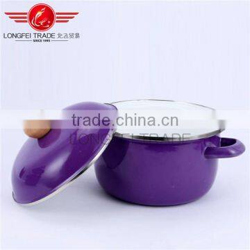 3pcs Persimmon Type Casserole, Enamel Pot, Ceramic Stockpot/saucepot photo-3