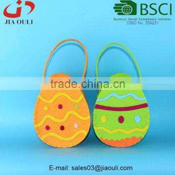 BSCI Audit Factory Easter Decoration Nice Non-woven Felt Egg Easter Basket photo-4