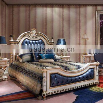French Style Prince Dark Blue Hand Painting Classic & Unique Boys Kids Bedroom Furniture - BF07-70347 photo-2