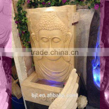 bali water feature sandstone buddha wall fountain