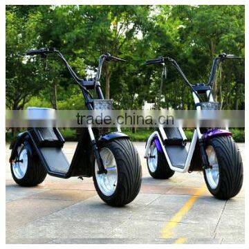 2017 New Design Removeable Battery Citycoco electric scooter Road Scooter Two Big Tire Citycoco