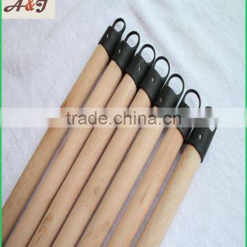 Natrual Wooden Brush Handle With Short Black Plastic Cap photo-3