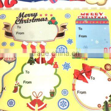Gift Tag Rub-on Transfer Sticker, Gift Tag Sticker, Christmas Gift Sticker photo-3