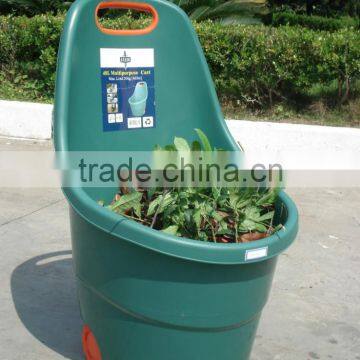 Two wheel moving garden cart