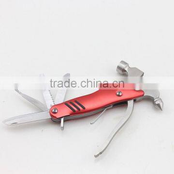 Red Multi-function Tool Hammer Drill Plier 7 in 1 Multi Hammer photo-4