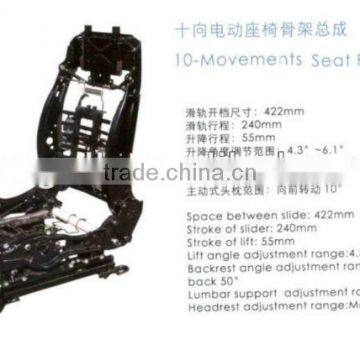 10-MOVEMENTS SEAT FRAME ASSEMBLY