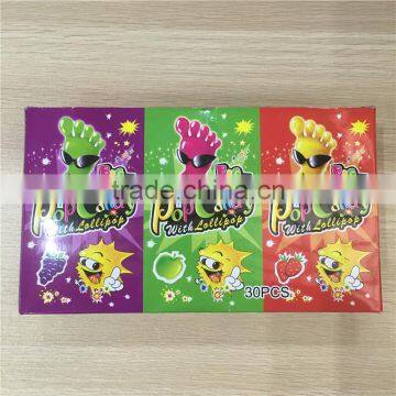 Popping+Lollipop Mixed Flavors Big Foot Pop Candy With Lollipop 13g photo-6