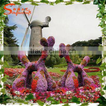 Artificial Topiary Birds and Animals Artificial Grass Landscaping Animal for Garden photo-3