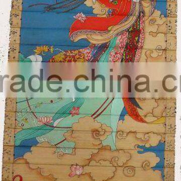 gift Chinese bamboo slip ( Celestial Beauty Scattering Flowers )