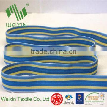 textile accessories woven webbing polyester lycra stripe waistband