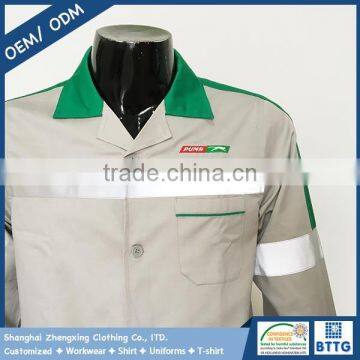 TC 65/35 Poly Cotton Drill Factory Supply Labourer Wageworker Jacket for Oil Field