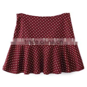 Ladies' Fashion Polyester Print Ruffle Bottom High Quality Direct Manufacturer Hawaii Party Skirt photo-3