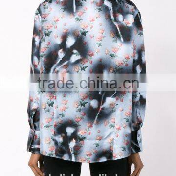 2016 Best Selling Full Floral Print Shirt for Women OEM Service photo-2