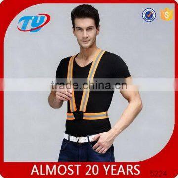 Reflective Safety Vest orange Belt For Dog Walkers Runners