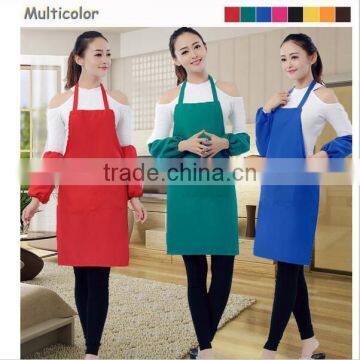 Promotion cooking apron, custom kids/adult apron, multifunction BBQ cotton apron