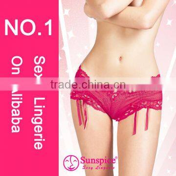 Hot Sale Lace Girls Sexy Sheer Panty Fur Sexy Underwear photo-4