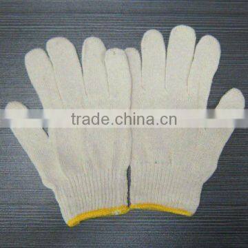 10g Nylon Knitted White Cotton Glove photo-2