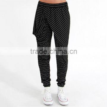 Striped stylish women joggers long harem pants casual loose pants