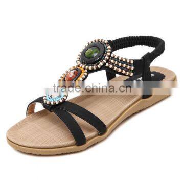 Zm50191b Plus Size Lady Shoes Breathe Falt Women Sandal photo-6