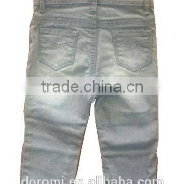 Gray Child Washed Denim Pants photo-2