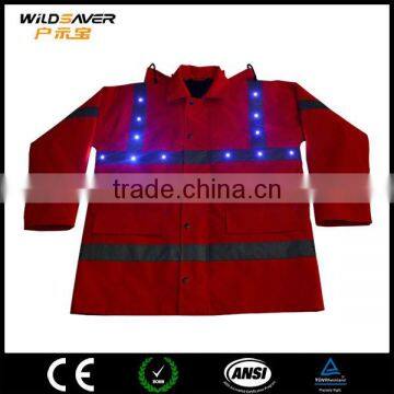Led Safety Reflective Red Security Uniform/photographer Vest Jacket photo-5