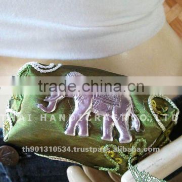 Mini Thai Silk Embroidered wallet bag small bag