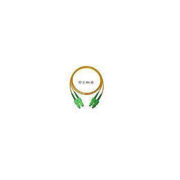 Single Mode SC Fibre Optic Patch Cords APC , Full Duplex Fiber Optic Cable