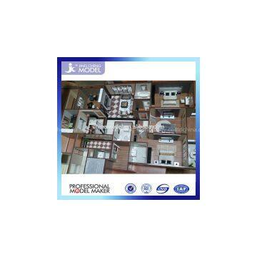 Miniature architectural model making for real estate building model