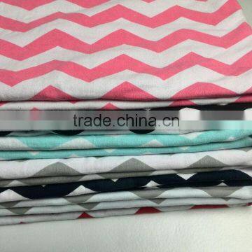 Cotton chevron OEM blanket for baby girl Wholesale