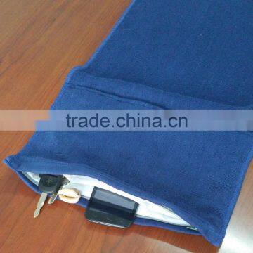 100% Cotton Custom-made Zipper Pocket Gym Towels photo-3