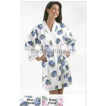 Pakistan Fashion Design Terry Printed Bathrobe