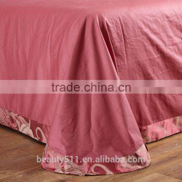 Cotton Queen Romantic Bed Sheet Embroidery Design New Cotton Fabric Bed Sheet BS448 photo-5