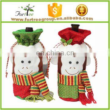 christmas festival cute wine bottle cover bags