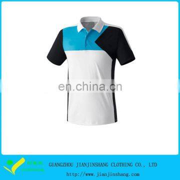 Custom Embroidery Logo Print Mens Color Blocked Golf Polo Shirts