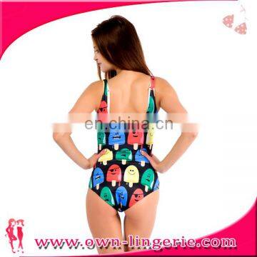 Women Sexy Printing one-piece swimming suit