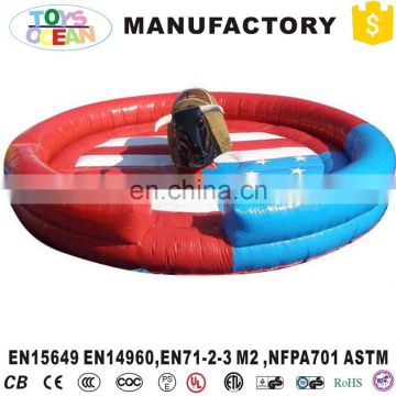 Hot sale mechanical bull rides, inflatable amusement rodeo simulator bull for sale, 4d amusement park rides