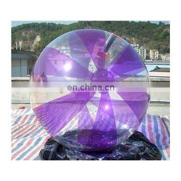 Purple+clear water walking ball