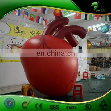 Large Inflatable Heart Organ Replica Balloon Artificial Custom Organ Model Inflatables PVC Advertising Toys Ball