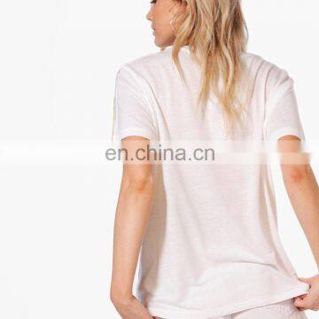 Low Price Custom Summer Beach Casual Short Sleeve Women Print t Shirt photo-2