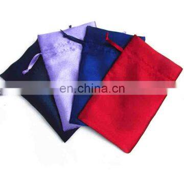 2015 High Quality Superior Pouch From China Draw String Purple Satin Pouch