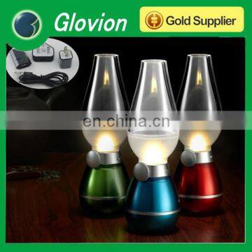 Hot sale USB Rechargeable LED Kerosene Oil Lamp led night light led lamp 5v